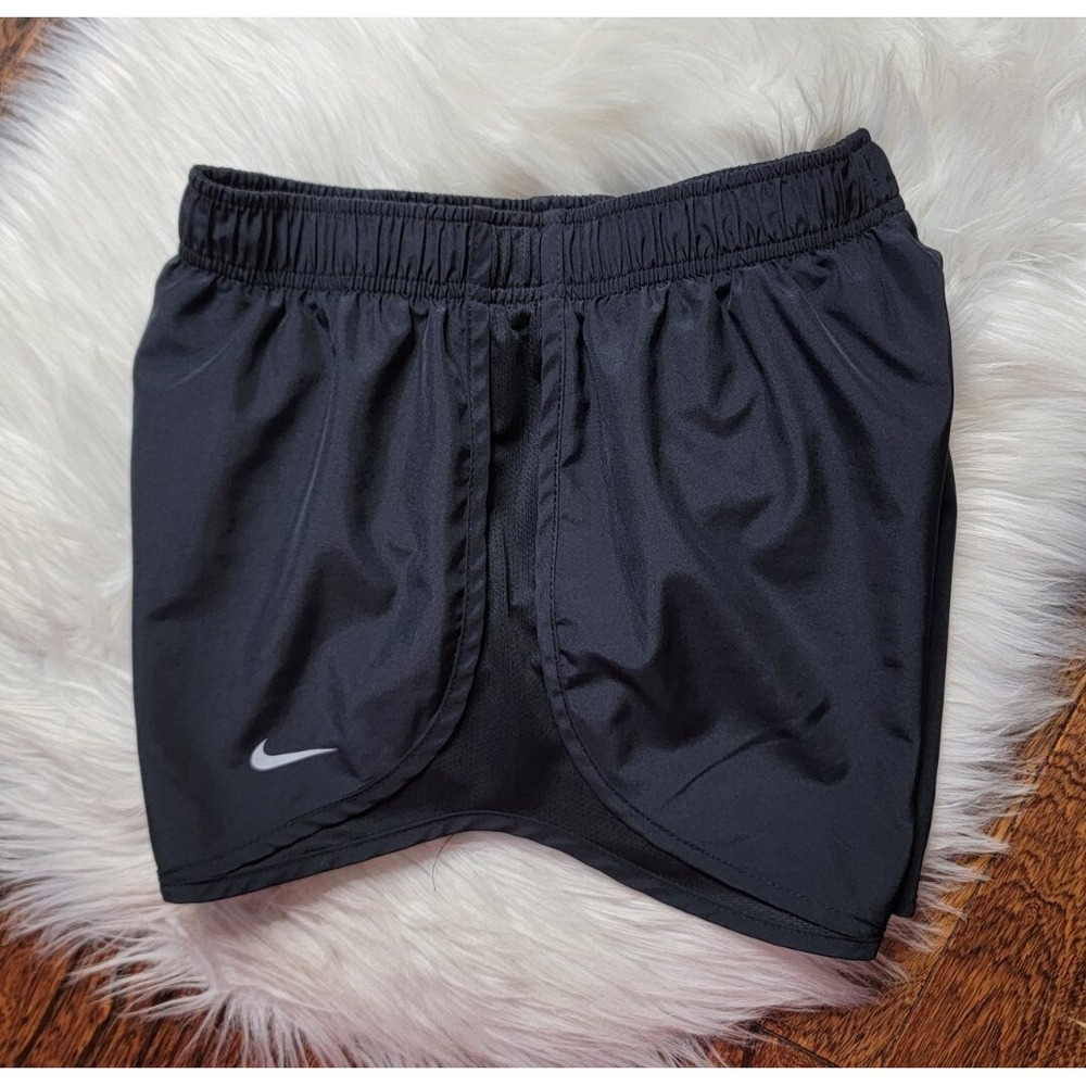 Nike Dri-Fit Tempo Lined Running Shorts Women's size Small Solid Black